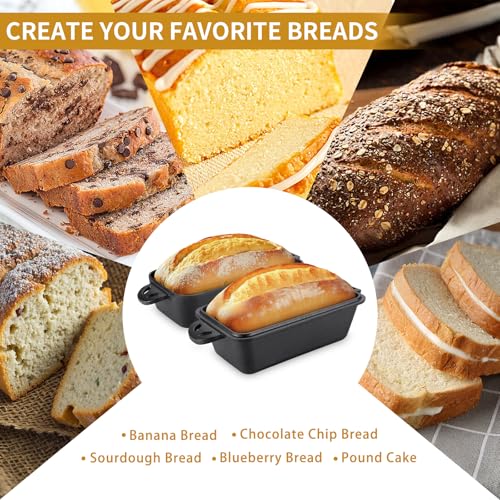 Cast Iron Loaf Pan with Lid 9x5 Inch, 2 Piece Set U422017
