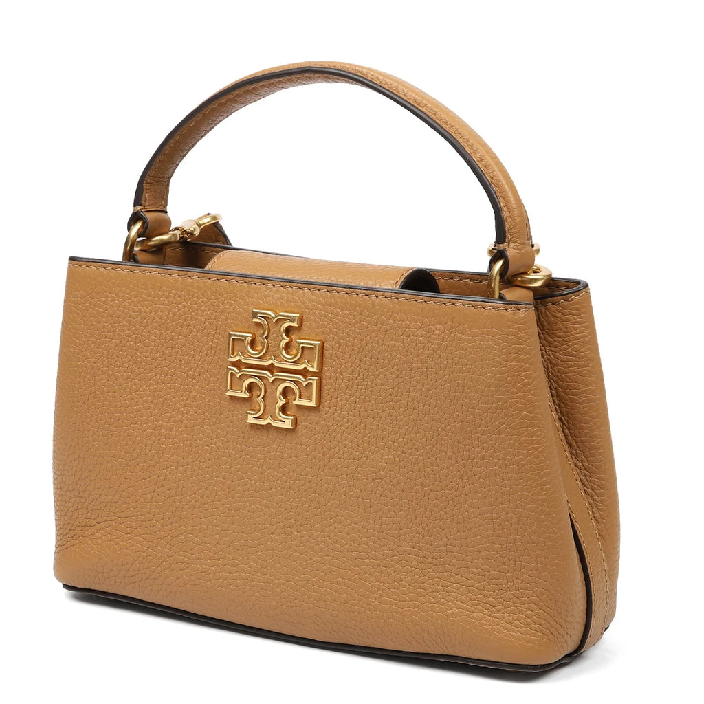 Tory Burch Women's Britten Pebbled Leather Micro Satchel Crossbody Bag A13564