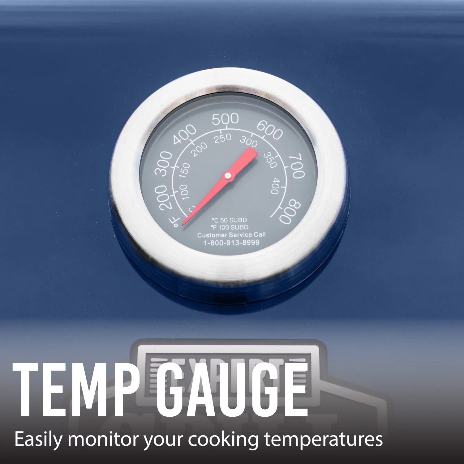 Expert Grill 4 Burner Propane Gas Grill with Side Burner, Blue L91857