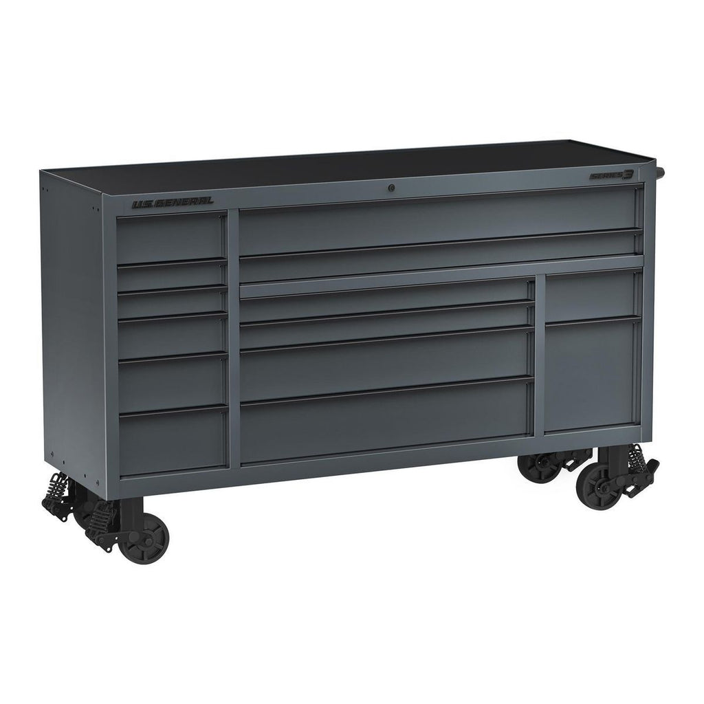 U.S. General 72 in. Triple-Bank Roll Cab, Series 3, Slate Gray V981709