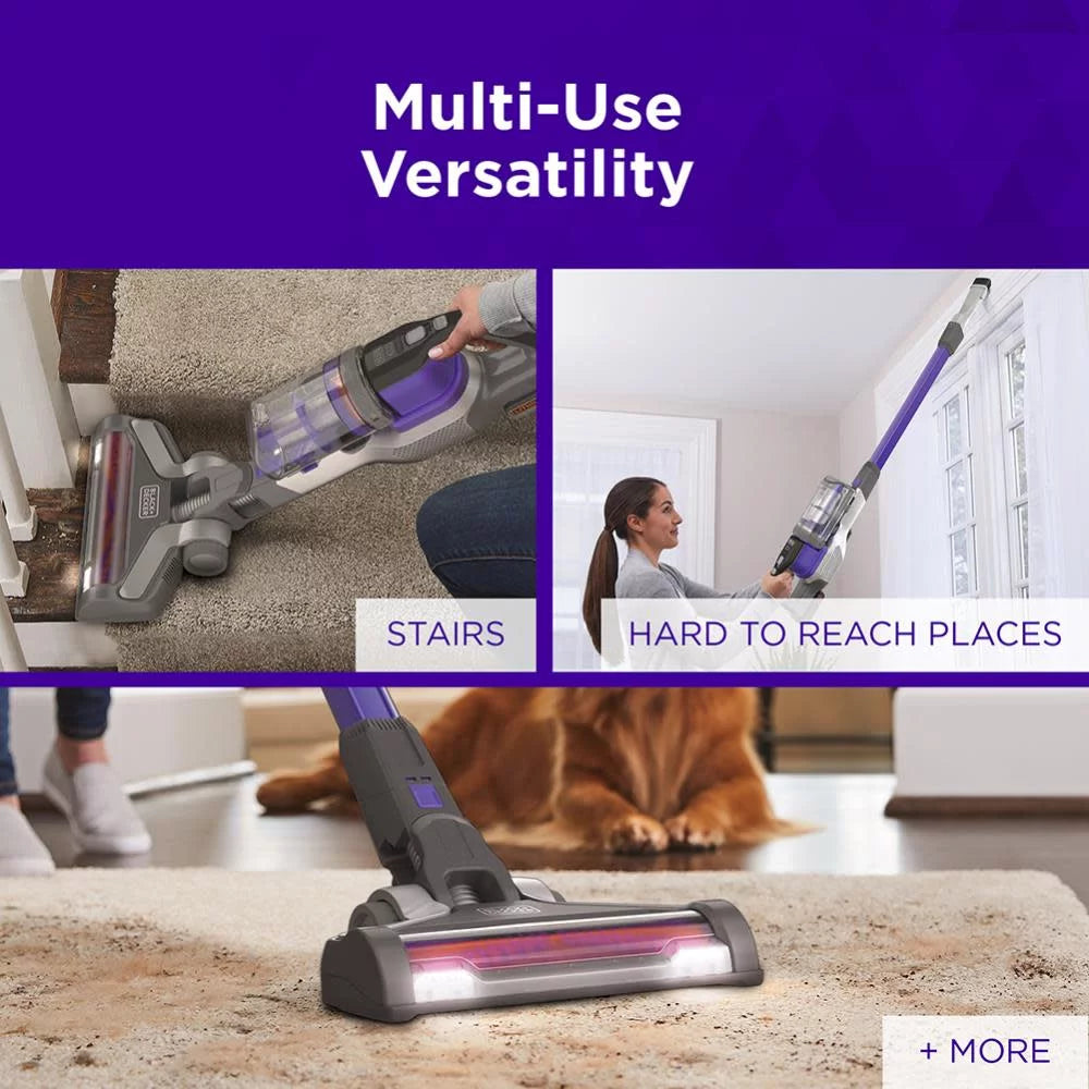 Black And Decker Powerseries Extreme 20V Max Cordless Pet Stick Vacuum T513
