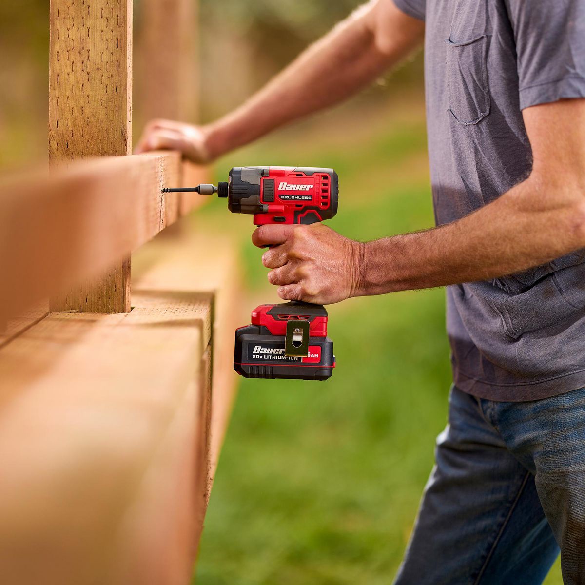 BAUER 20V Brushless Cordless 3-Speed Impact Driver - Tool Only D17063