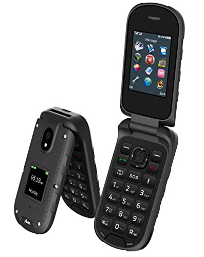 Plum RAM Plus 4G Volte Rugged Flip Phone T-Mobile, Metro, Mint, Tello, Boost - Orange