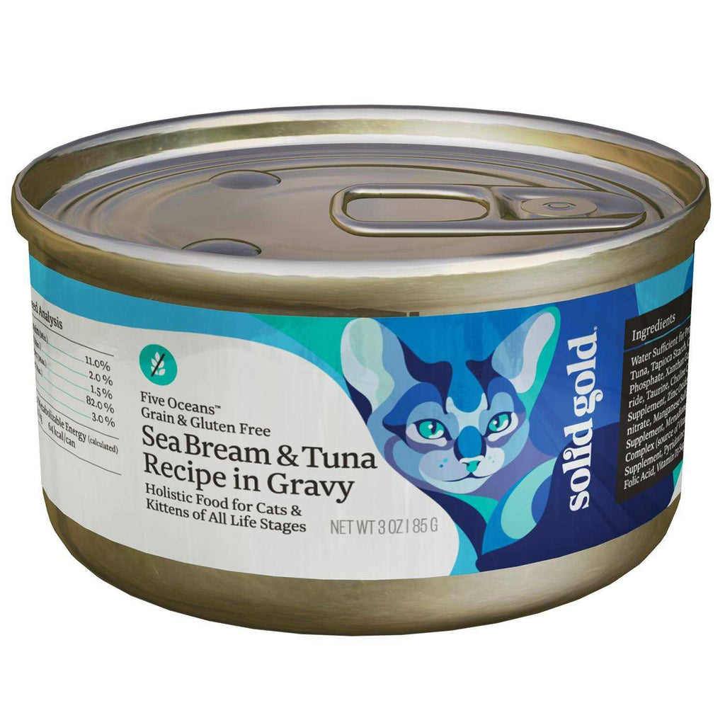 Solid Gold Canned Cat Food Five Oceans Tuna Recipe in Gravy Q7570