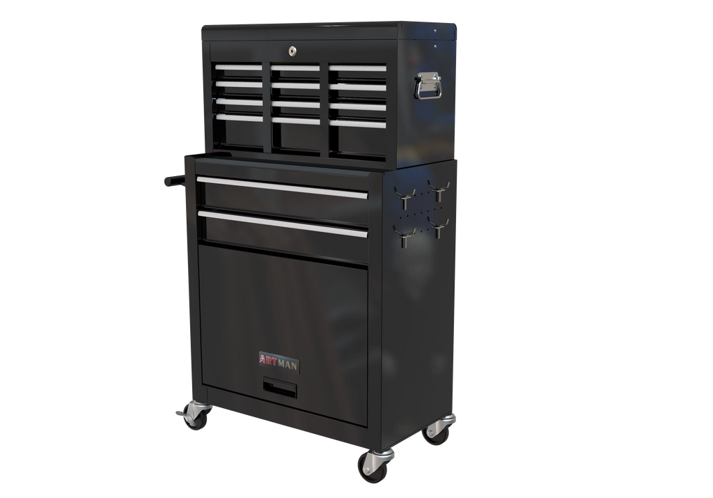 Blue 8-Drawer Rolling Tool Chest with Wheels and Lock Z60320