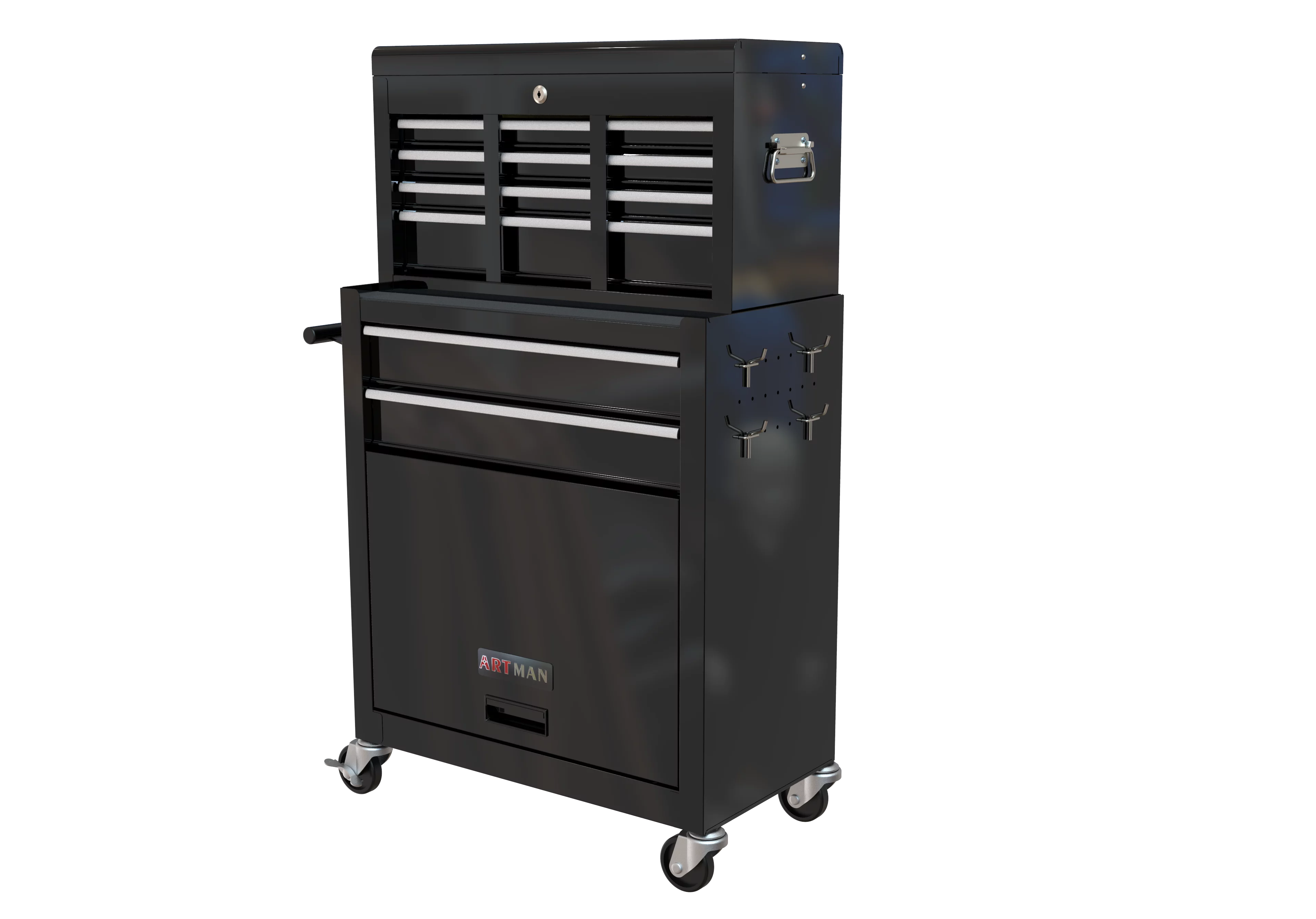 Blue 8-Drawer Rolling Tool Chest with Wheels and Lock Z60320