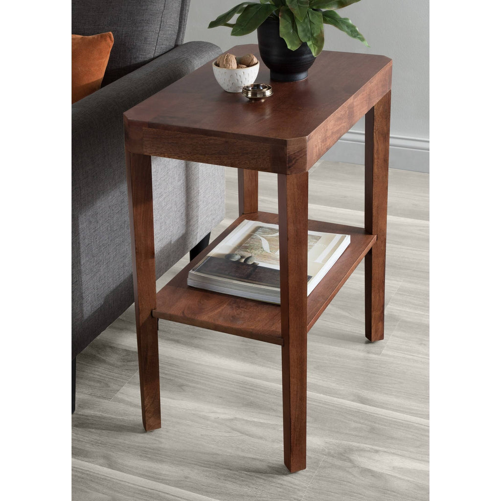 Kate and Laurel Talcott Wood Side Table, Walnut Brown G75356