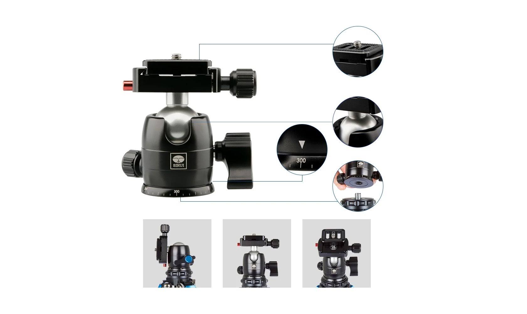 Sirui AM-225 Carbon Fiber Tripod with B-00K Ball Head O560