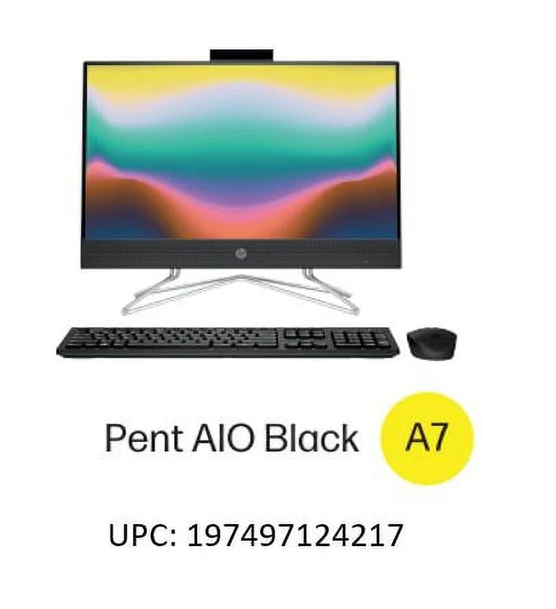 HP 21.5 All-in-One PC, Intel Pentium, 8GB RAM, 128GB SSD, Windows 11 Home, White O9382