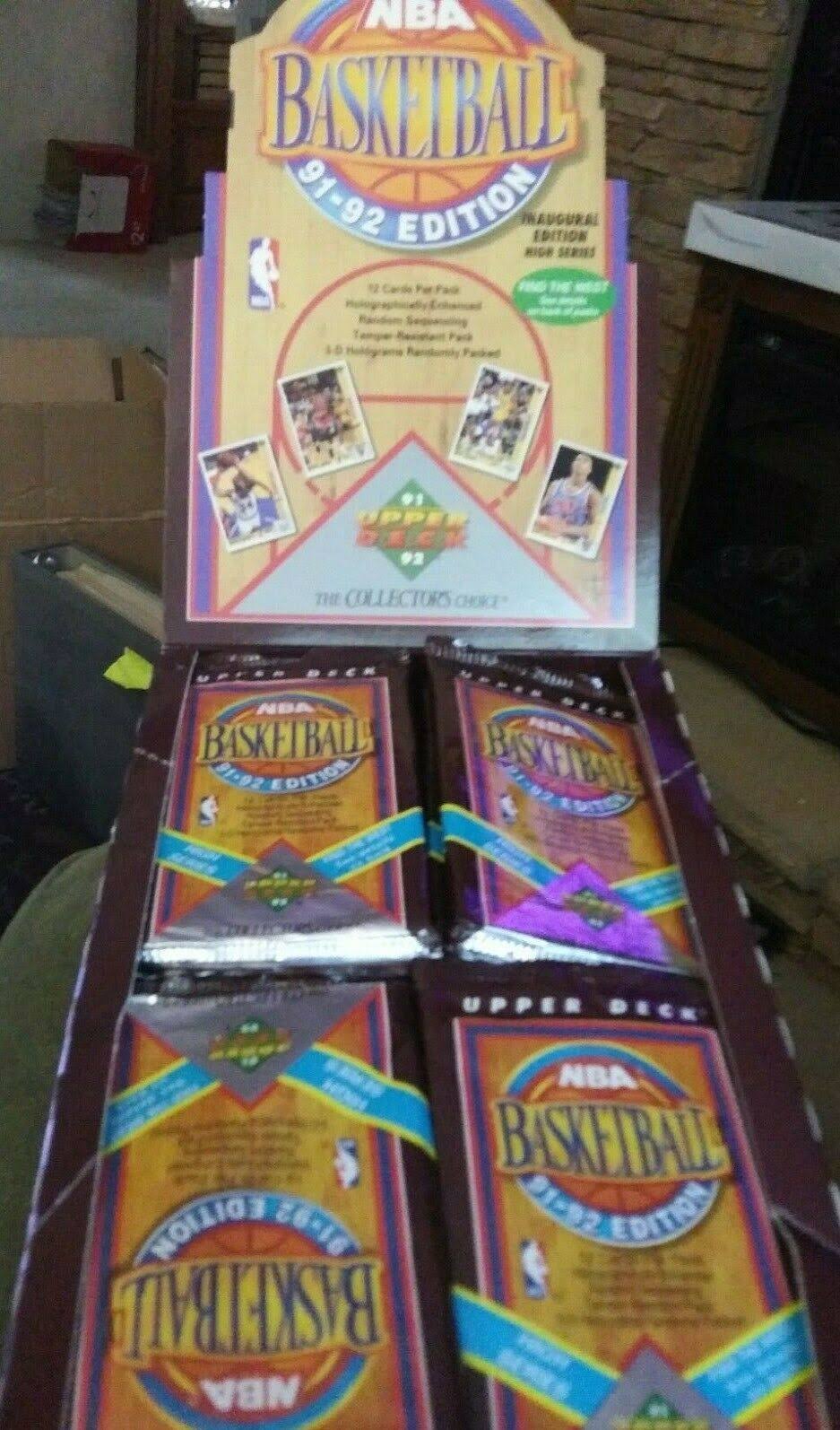 91-92 Upper Deck Basketball Factory Sealed Box Inaugural Edition F309