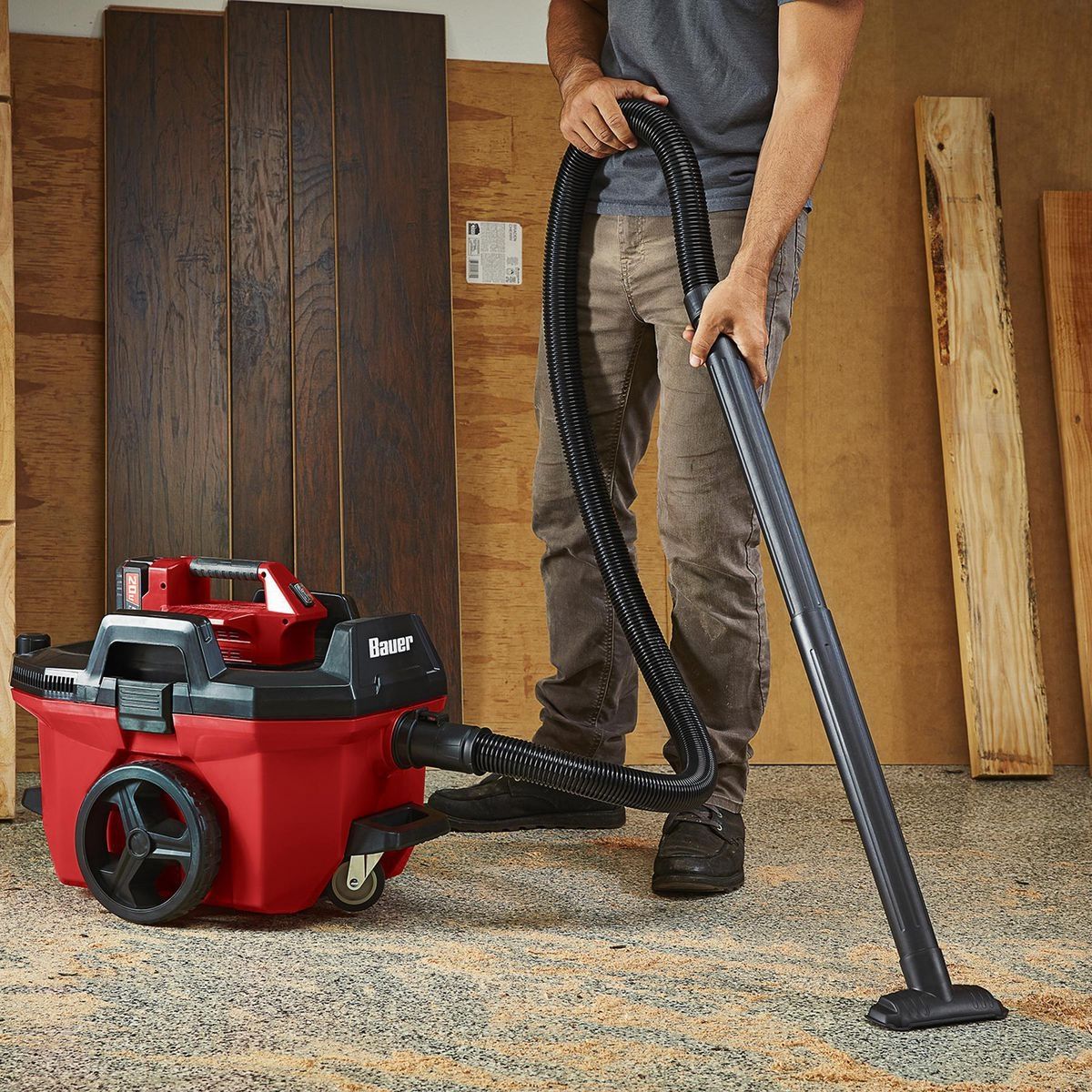 BAUER 20V Cordless 7 Gallon Wet/Dry Vacuum Tool Only Y752964