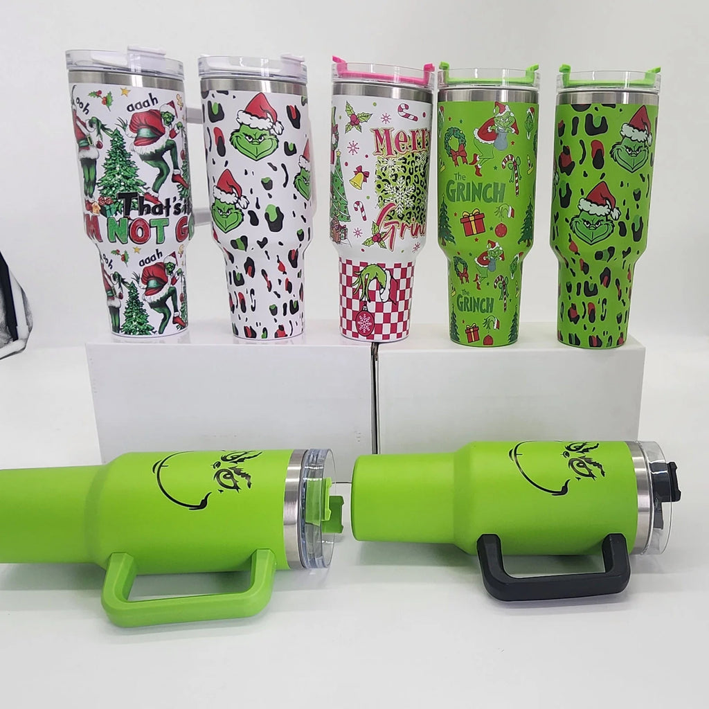 DJKDJL 40 OZ Insulated Tumbler with Handle Stainless Steel Travel Mug O613