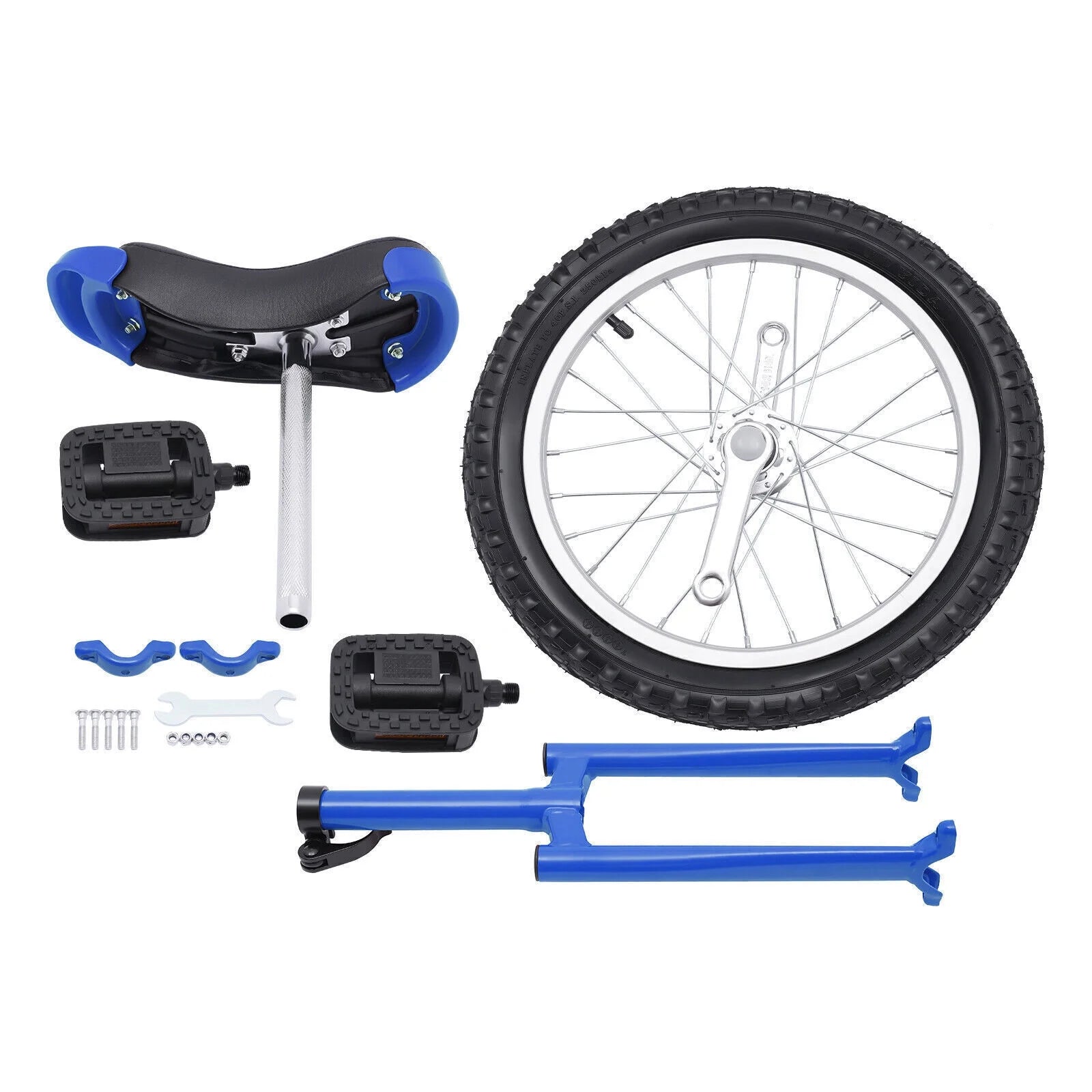 16 Wheel Unicycle with Steel Rim, Adjustable Height for Adults Kids I34001
