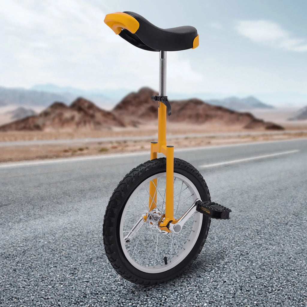 16 Wheel Unicycle with Steel Rim, Adjustable Height for Adults Kids I34001