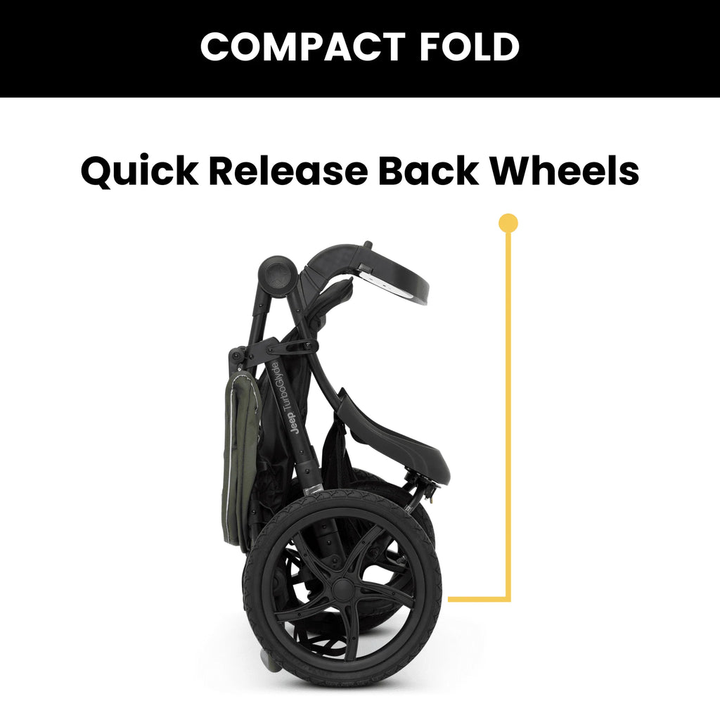 Jeep TurboGlyde Jogging Stroller by Delta Children, Black J18008