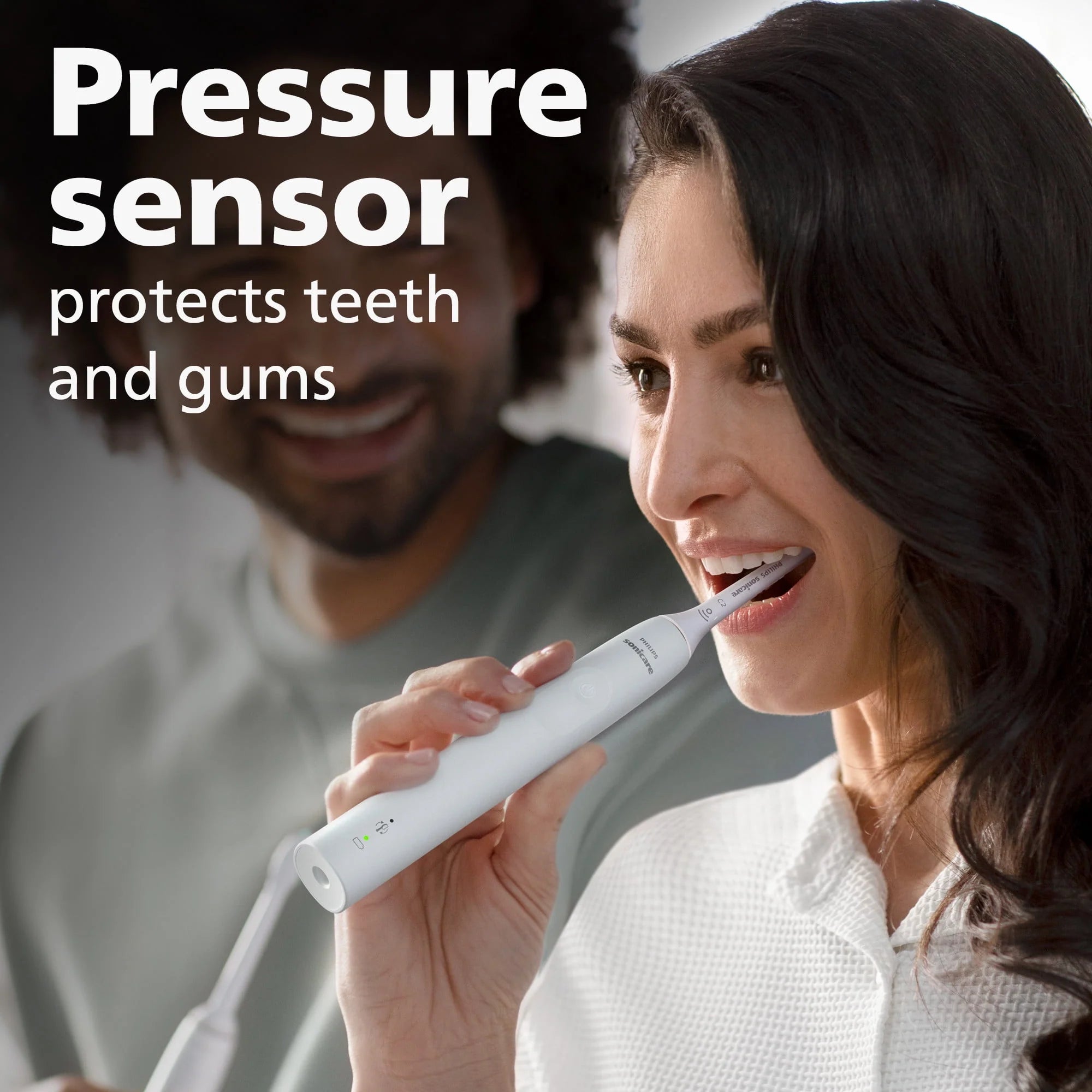 Philips Sonicare 3100 Rechargeable Electric Toothbrush with Pressure Sensor, White U255