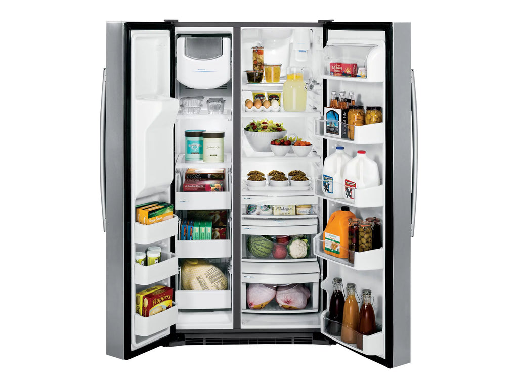 GE Profile PSS28KSHSS Side-by-Side Refrigerator with Water and Ice Dispenser, Stainless Steel Q119816