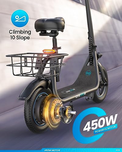 Gyroor Electric Scooter for Adults, 450W Motor, 20-25 Mile Range H54271