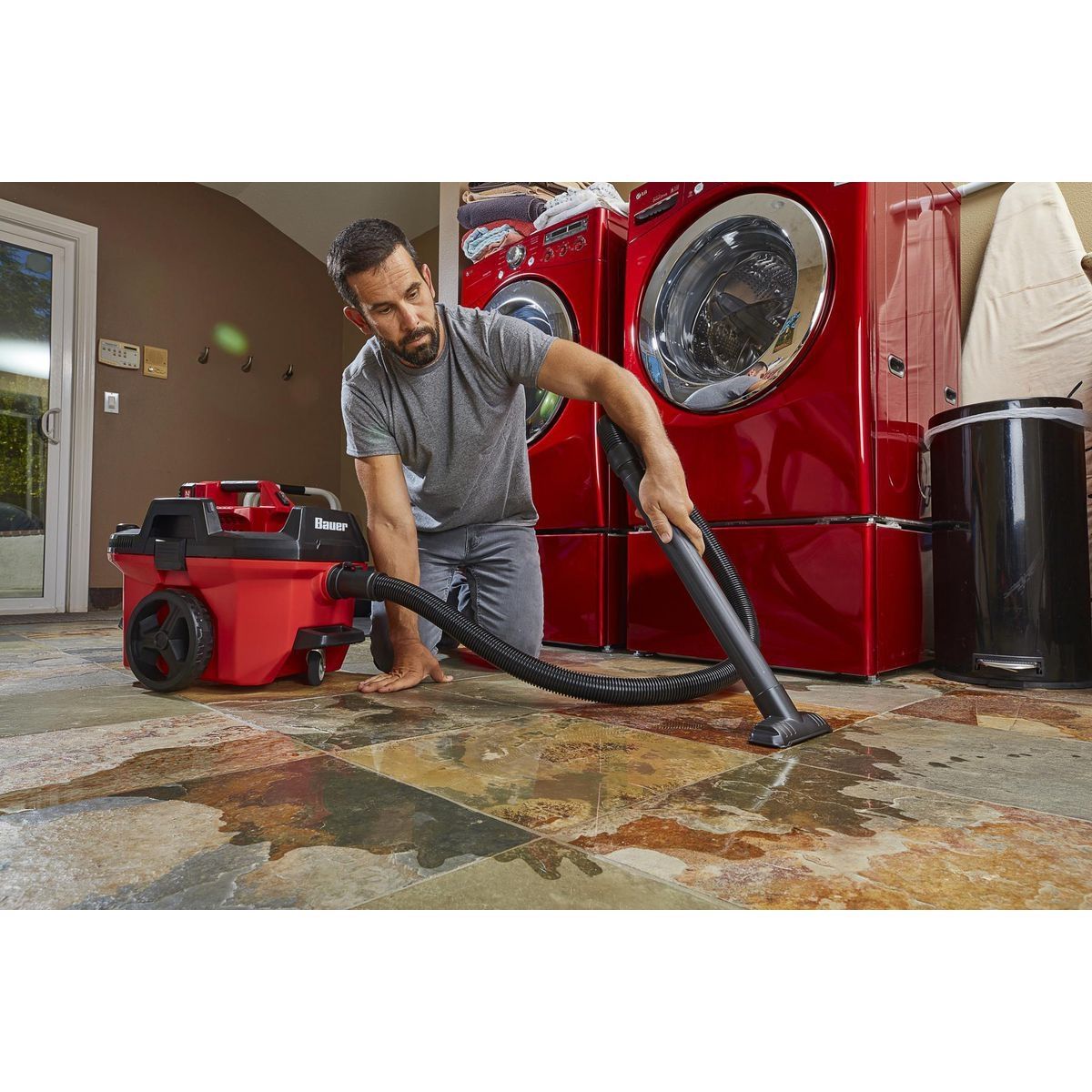 BAUER 20V Cordless 7 Gallon Wet/Dry Vacuum Tool Only Y752964