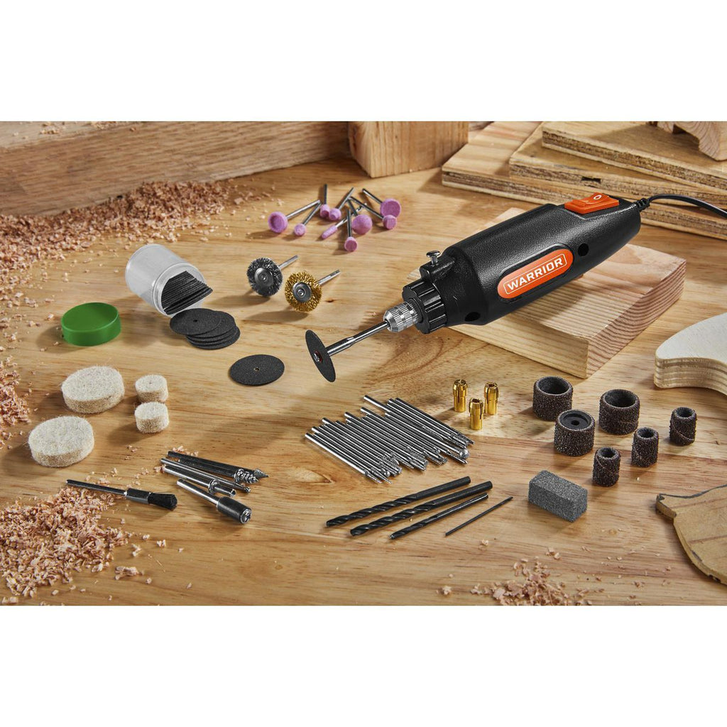 WARRIOR 0.7 Amp Rotary Tool Kit, 80-Piece M461587