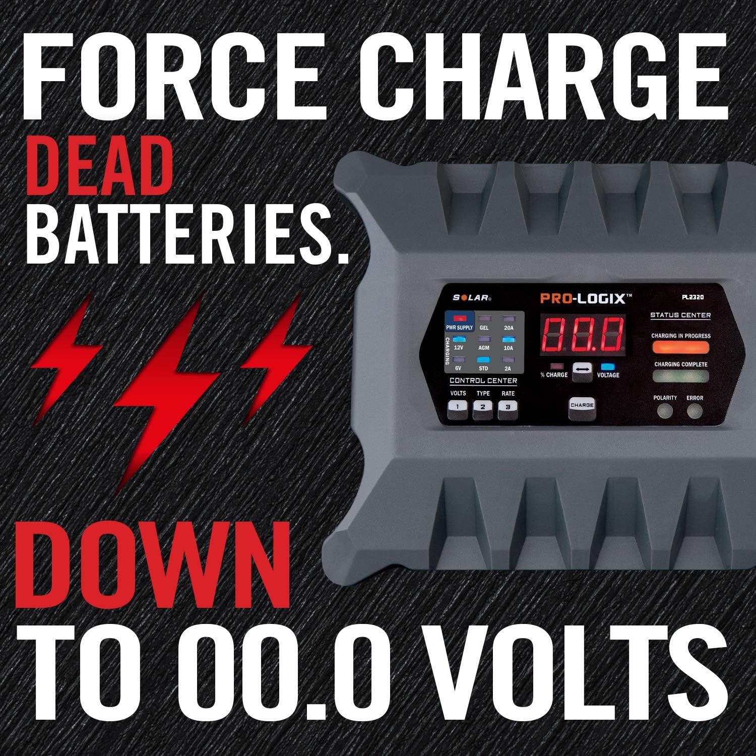 Clore Automotive PL2320 20-Amp Smart Charger, 6V and 12V Battery Maintainer P824