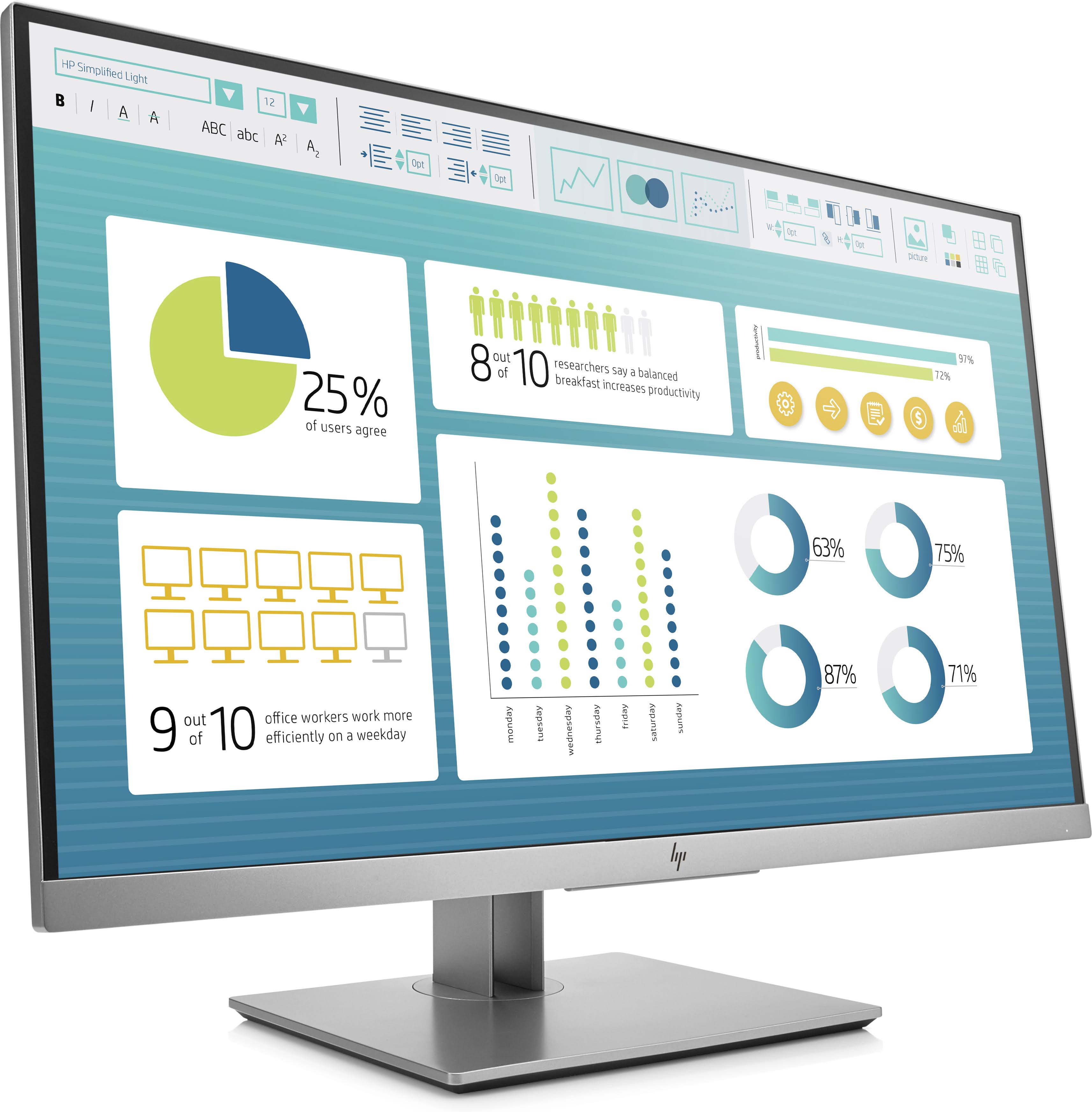HP EliteDisplay E273 27" IPS LED Monitor FullHD N875566