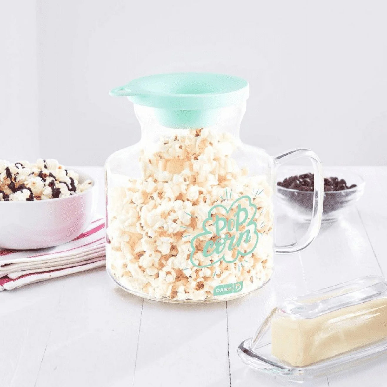 Dash Microwave Popcorn Popper Aqua U511