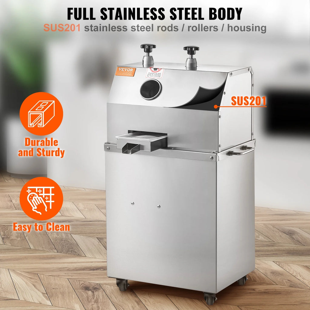 SKYSHALO 750W Electric Sugar Cane Juicer with 3 Rollers L54889