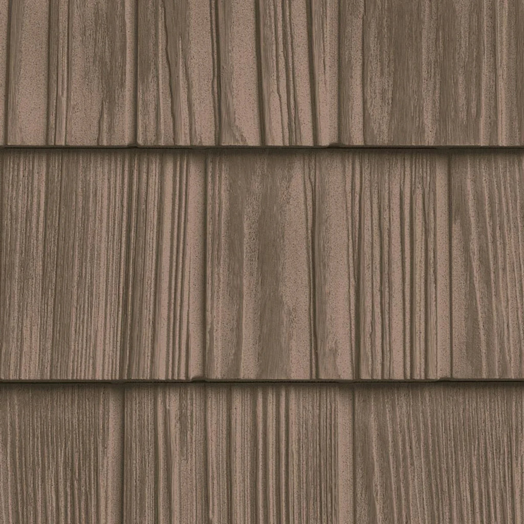 The Foundry 1101809 7x22W x 60 3/4x22L Exposure, Vinyl Split Shakes (34 Panels/Ctn. \x3d 100 Sq. Feet), 809 - Rustic Cedar