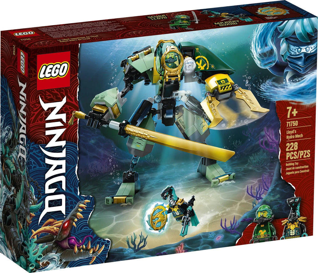 LEGO NINJAGO Lloyd's Hydro Mech 71750 Building Toy with Lloyd Minifigure, 228 Pieces Z7143