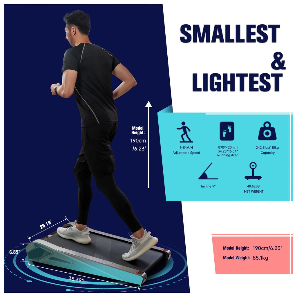 Egofit Walker Pro Under Desk Electric Walking Treadmill for Home V499335