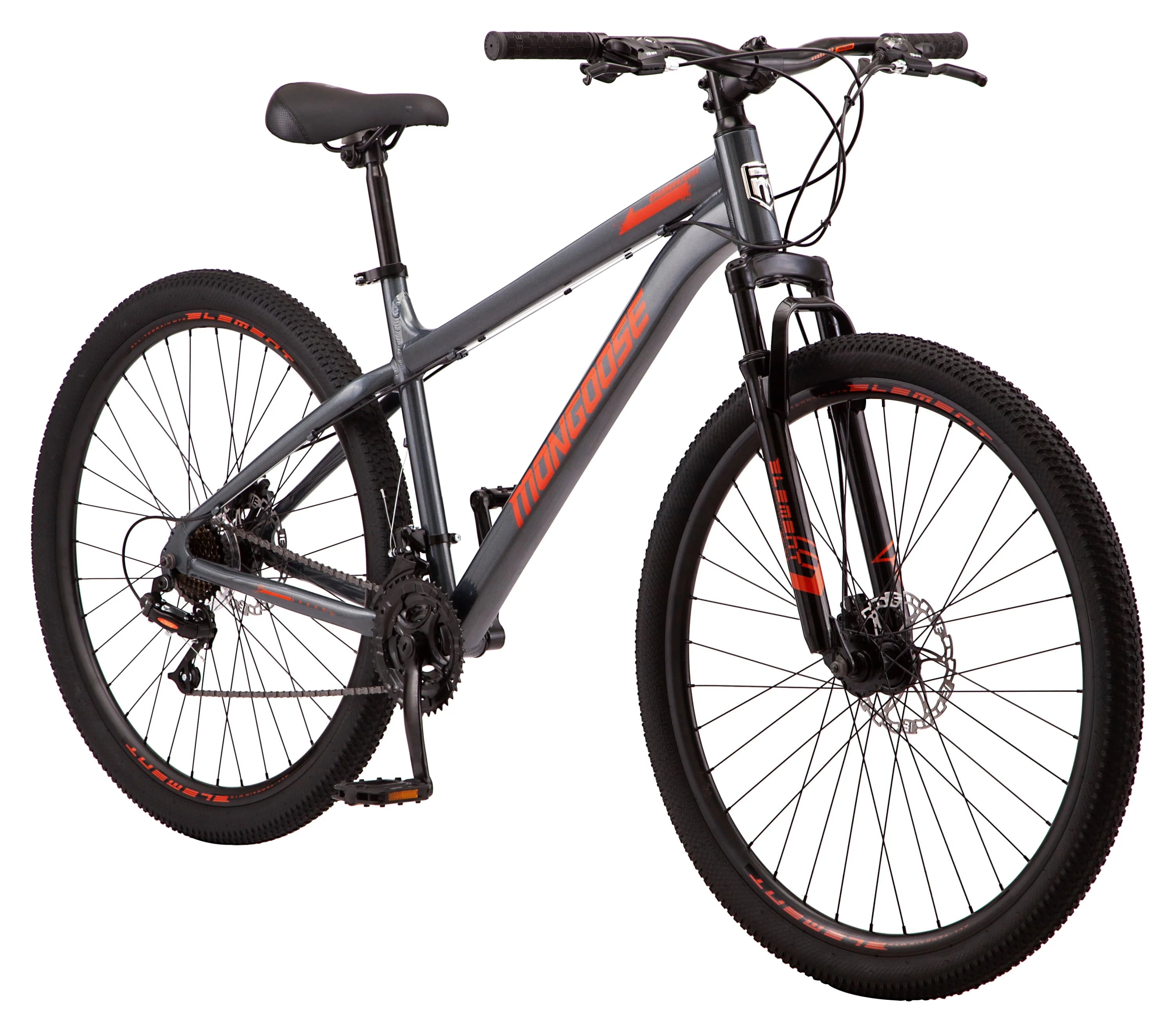 Mongoose 29 Durham Mountain Bike, 21 Speeds, Gray