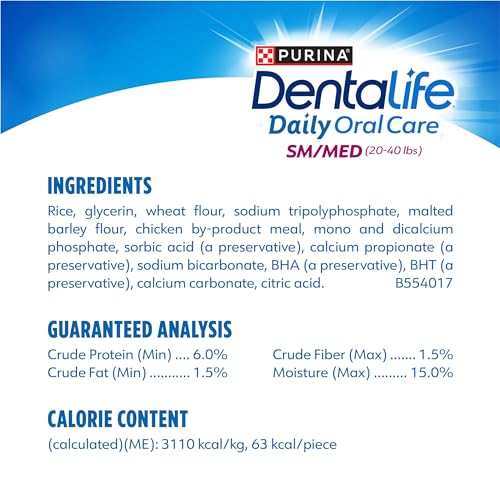 DentaLife Daily Oral Care Dog Treats for Small and Medium Dogs, Chicken Flavor, 47 ct. Pouch M519