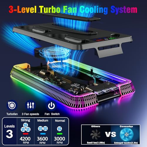PS5 Stand and Cooling Station with LED Controller Charger for PlayStation 5 X4200