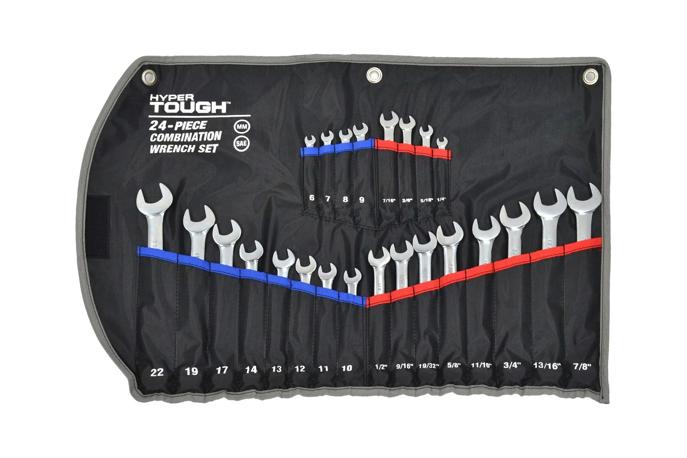 Hyper Tough 24 Pc Combination Wrench Set