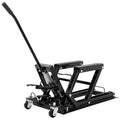 Hydraulic Motorcycle Lift Jack 1500Lb ATV Scissor Lift with Height Adjustment, Red I401623