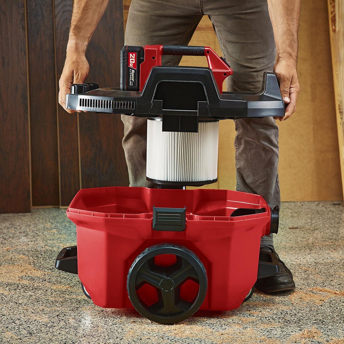 BAUER 20V Cordless 7 Gallon Wet/Dry Vacuum Tool Only Y752964