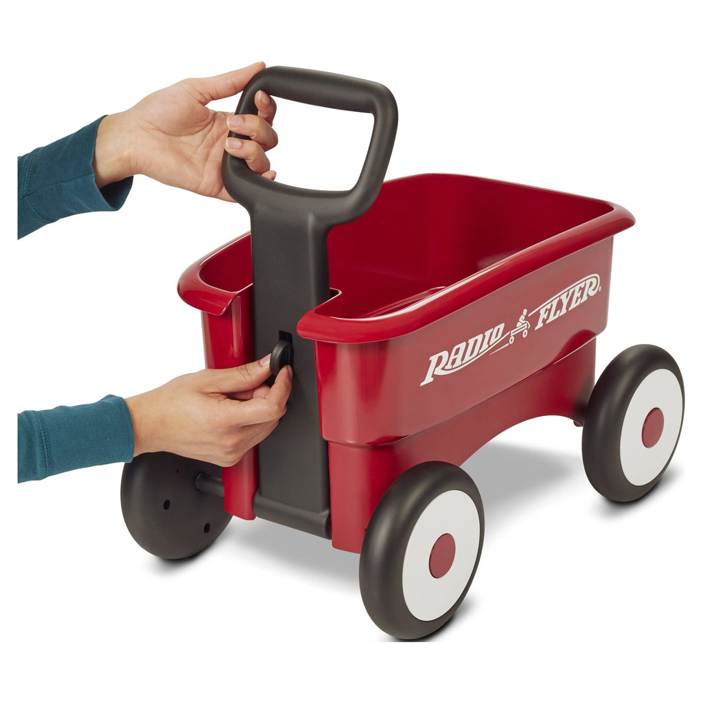 Radio Flyer My 1st 2-in-1 Play Wagon Push Walker Red T45095
