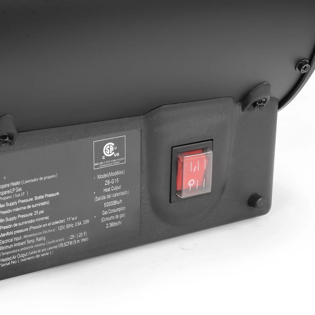 XtremepowerUS 50000 BTU Propane Forced Air Heater Z779185