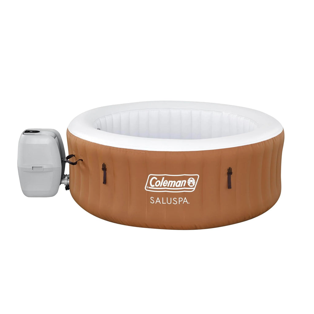 Coleman SaluSpa AirJet Inflatable Round Hot Tub, 60 Jets, Black D46266