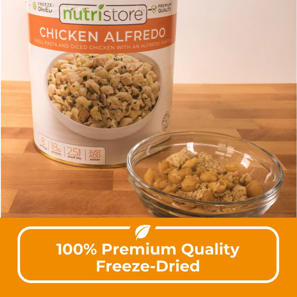 Nutristore Freeze-Dried Chicken Alfredo Emergency Meal, 25 Year Shelf Life C761589
