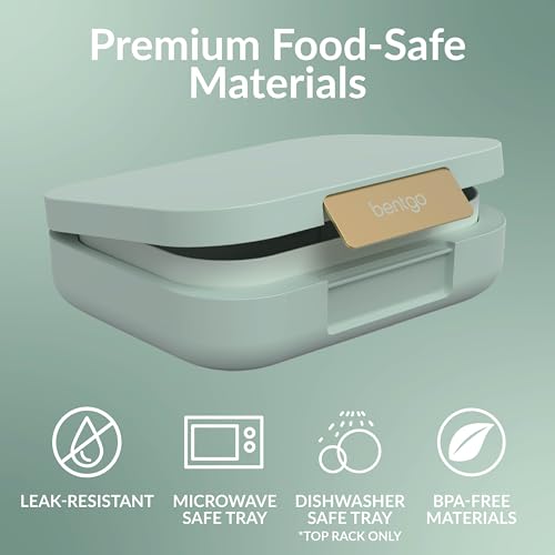 Bentgo Modern Adult & Teen Bento Lunch Box, Leak-Resistant, BPA-Free, Dark Gray G5523