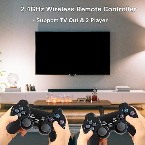 Retro Game Console with 4K HDMI and Dual Controllers T314745