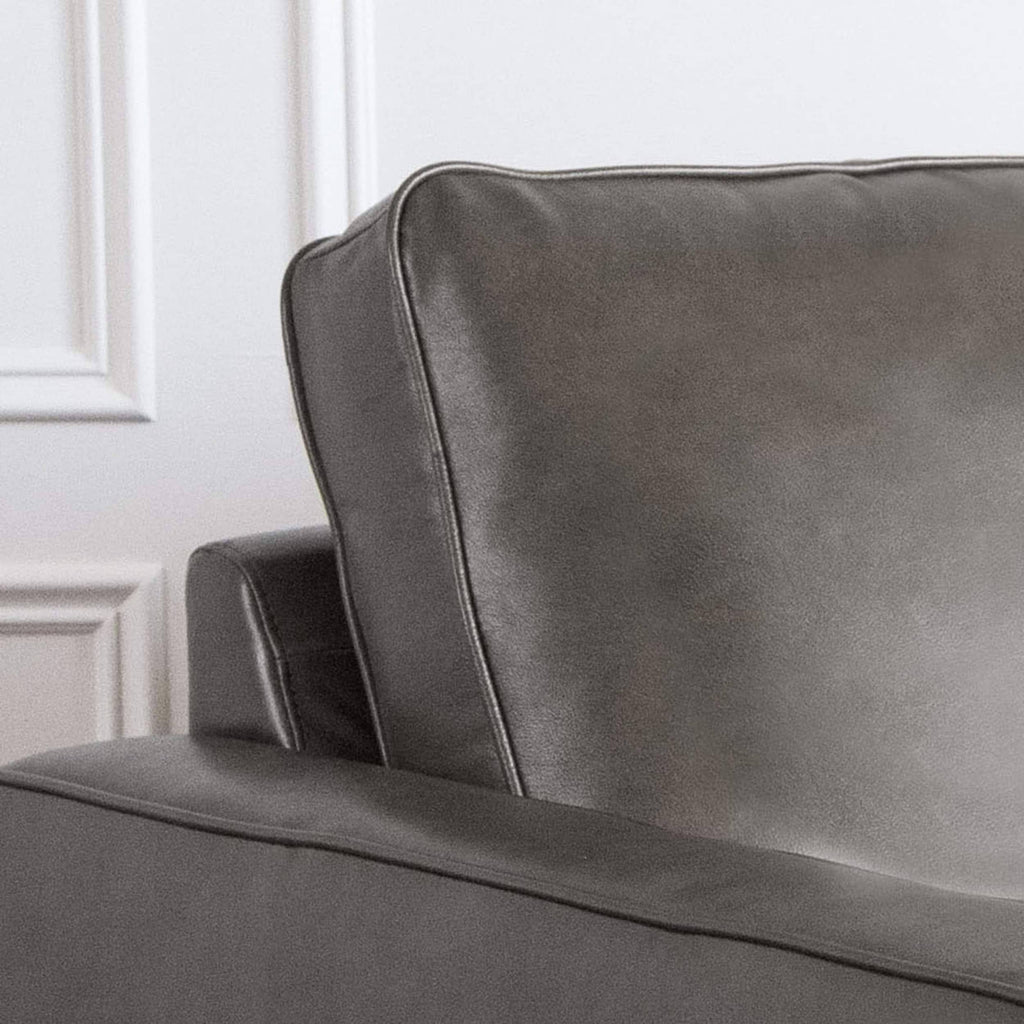 Abbyson Holloway Mid-Century Modern Top-Grain Leather Armchair Camel U229789