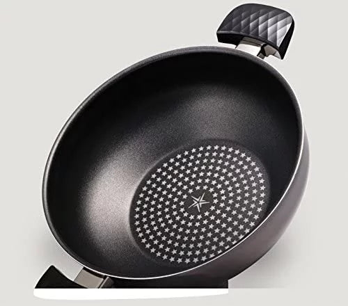 Happycall 5 Layer Diamond Nonstick Party Wok with Lid, 13 inch Z393563