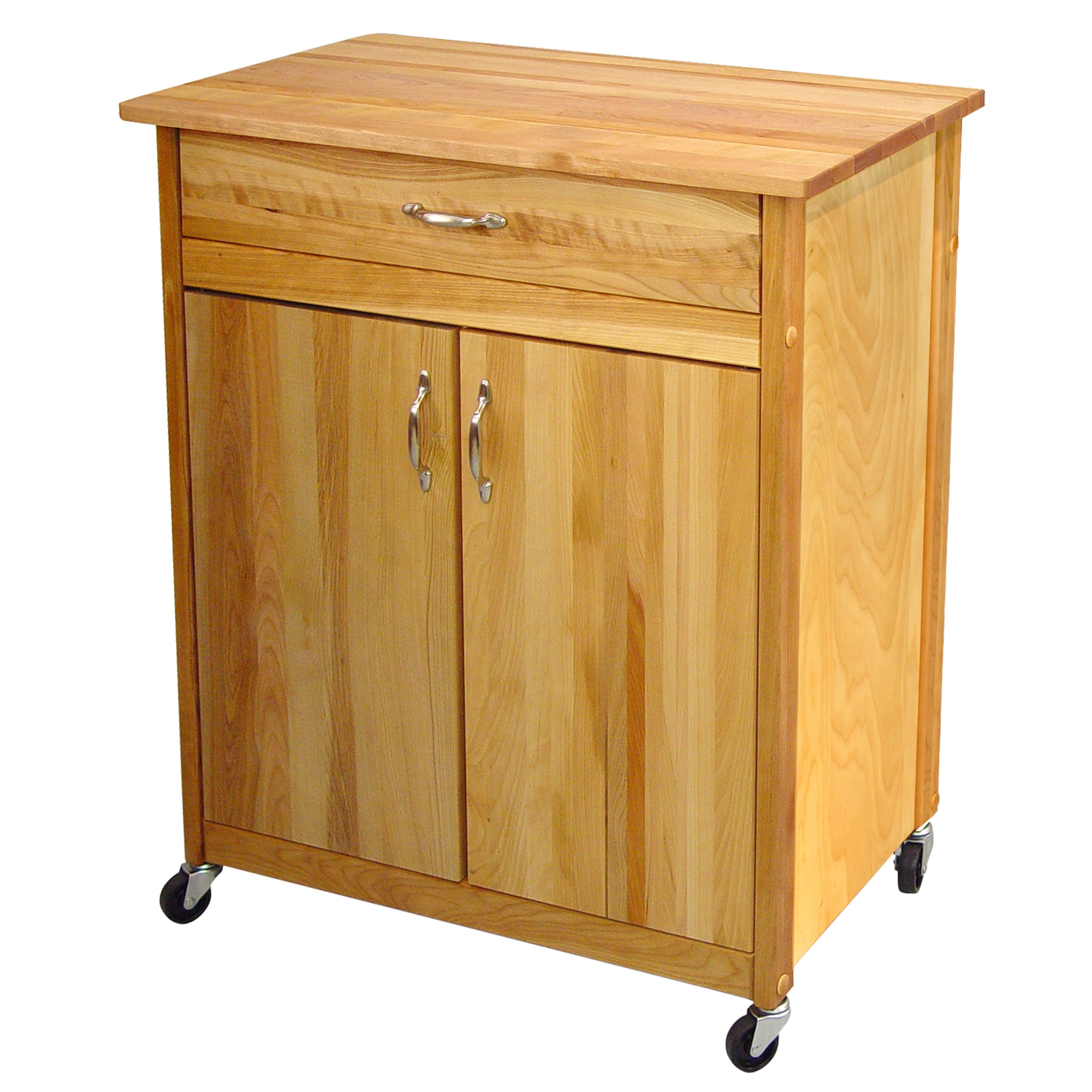 Catskill Craftsmen Mid-Size Two Door Kitchen Cart