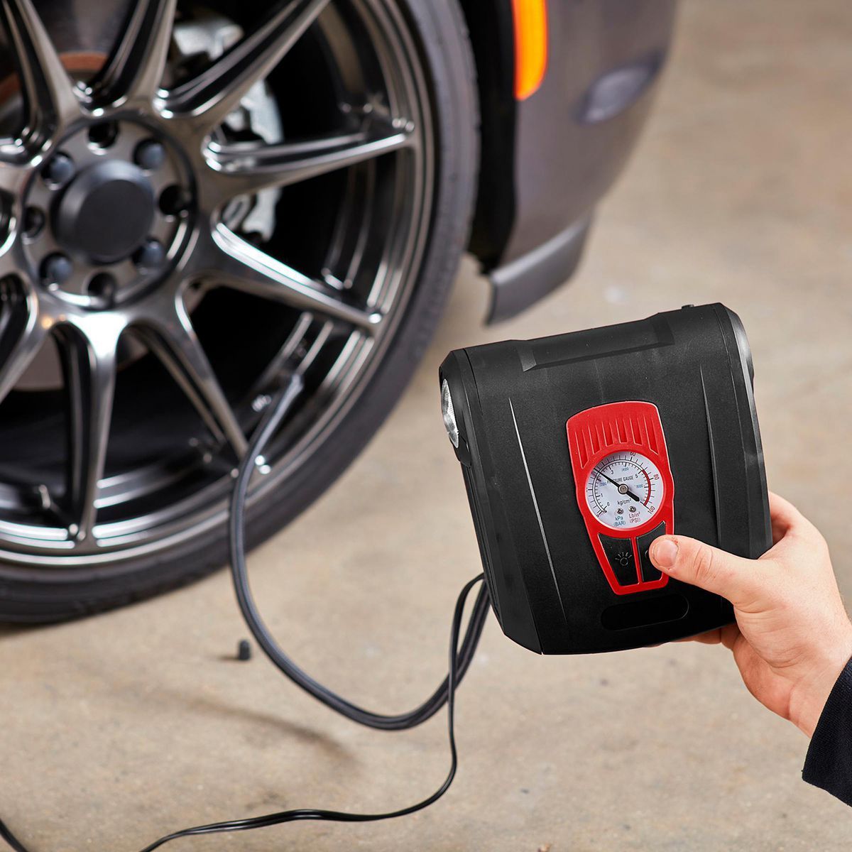PITTSBURGH 12V Portable Tire Inflator with LED Light B366839