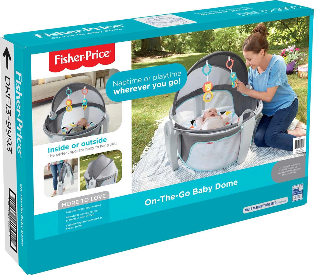 Fisher-Price On-the-Go Infant Dome Portable Bassinet and Play Space with Toys U449