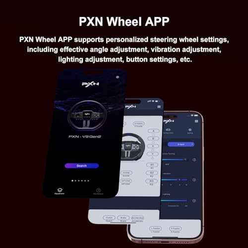 PXN V9 Gen2 Racing Wheel with 3 Pedals and H Shifter for PC, PS4, Xbox One Z653738