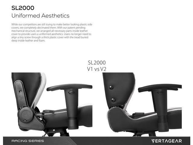 Vertagear Racing S-Line SL2000 Gaming Chair, Black/Green W328333